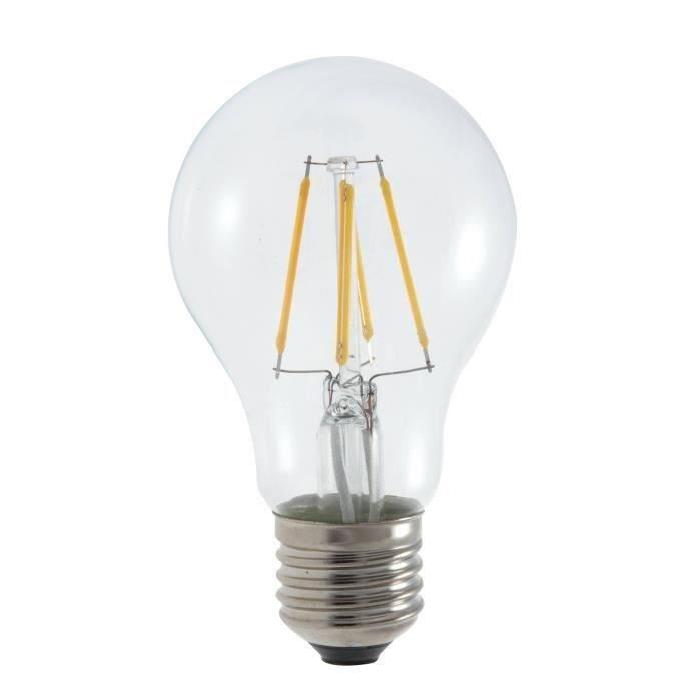 MACADAM LIGHTING Lot de 2 ampoules LED filament standard E27 7,5 W équivalent a 60 W blanc chaud