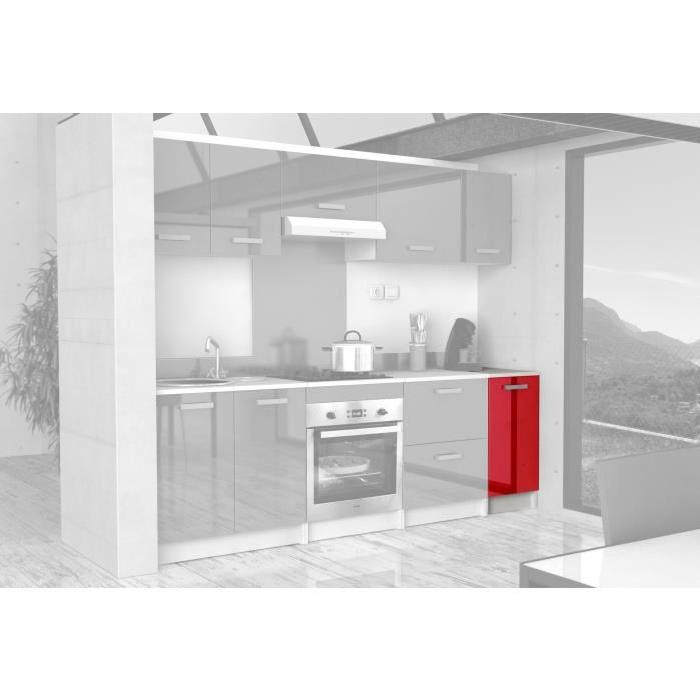 START Caisson bas de cuisine L 40 cm - Rouge brillant