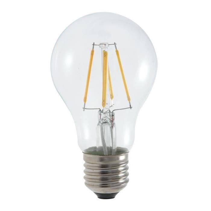 MACADAM LIGHTING Lot de 2 ampoules LED filament standard E27 6 W équivalent a 40 W blanc chaud