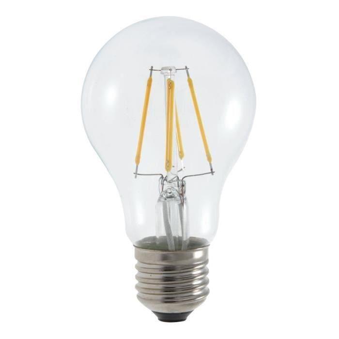 MACADAM LIGHTING Lot de 2 ampoules LED filament standard E27 4 W équivalent a 40 W blanc chaud