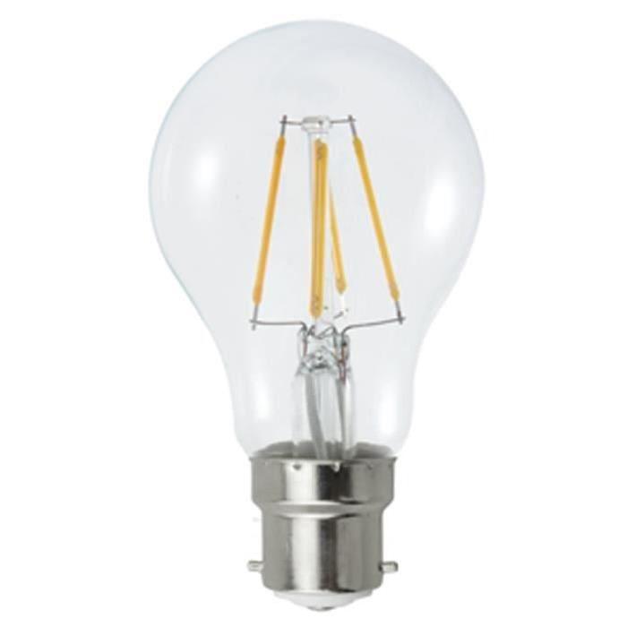 MACADAM LIGHTING Lot de 2 ampoules LED filament standard B22 4 W équivalent a 40 W blanc chaud