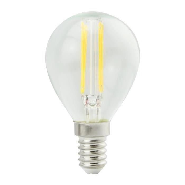 MACADAM LIGHTING Lot de 2 ampoules LED filament standard E14 3,6 W équivalent a 20 W blanc chaud