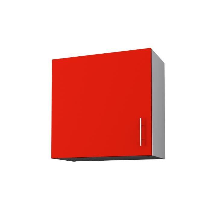 OBI Meuble haut de cuisine L 60 cm - Rouge mat
