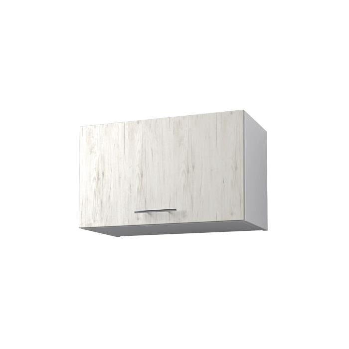 OBI Meuble haut de cuisine L 60 cm - Décor chene Sanremo et blanc