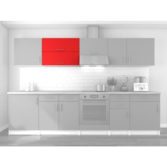 OBI Meuble haut de cuisine L 80 cm - Rouge mat