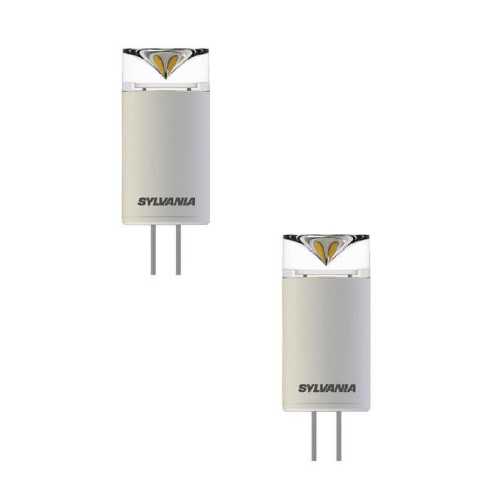 SYLVANIA Lot de 2 ampoules capsule LED Toledo G4 2 W équivalent a 10 W