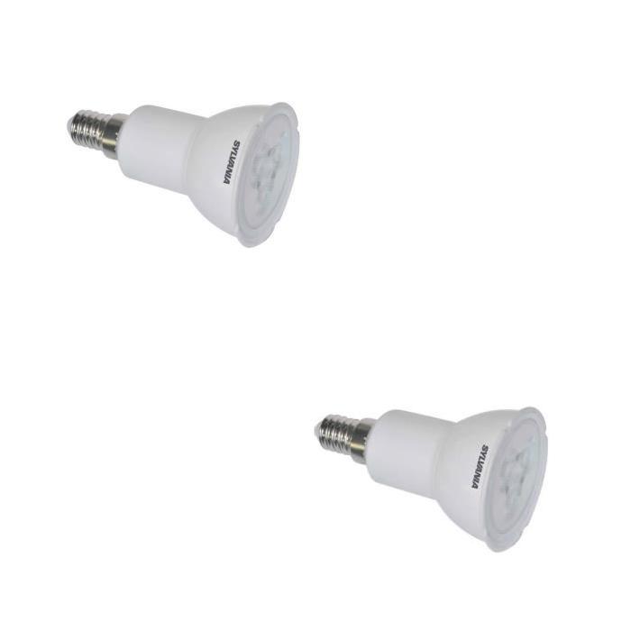 SYLVANIA Lot de 2 ampoules LED E14 réflecteur Par16 5 W équivalent a 50 W 345 lm