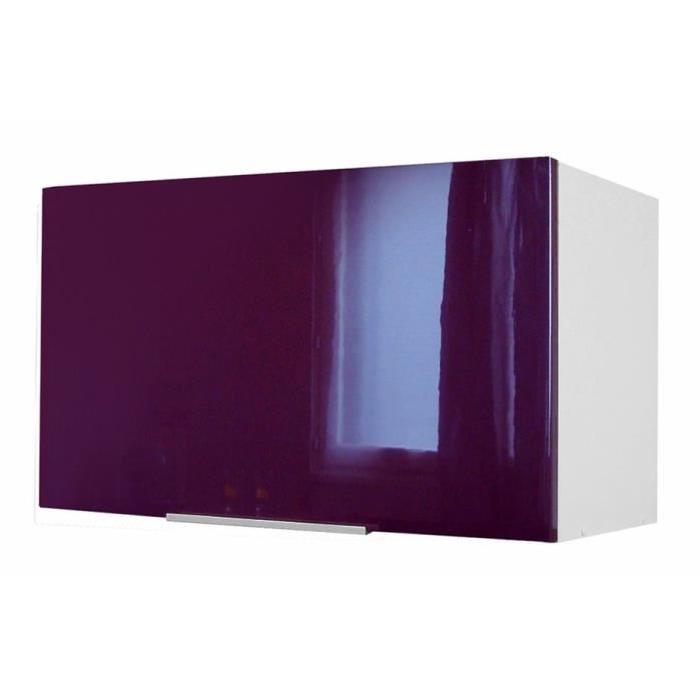 POP Meuble hotte 60 cm - Aubergine brillance