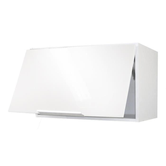 POP Meuble hotte L 60 cm - Blanc brillant