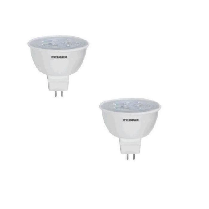 SYLVANIA Lot de 2 ampoules LED GU5,3 Refled MR16 5 W équivalent a 35 W