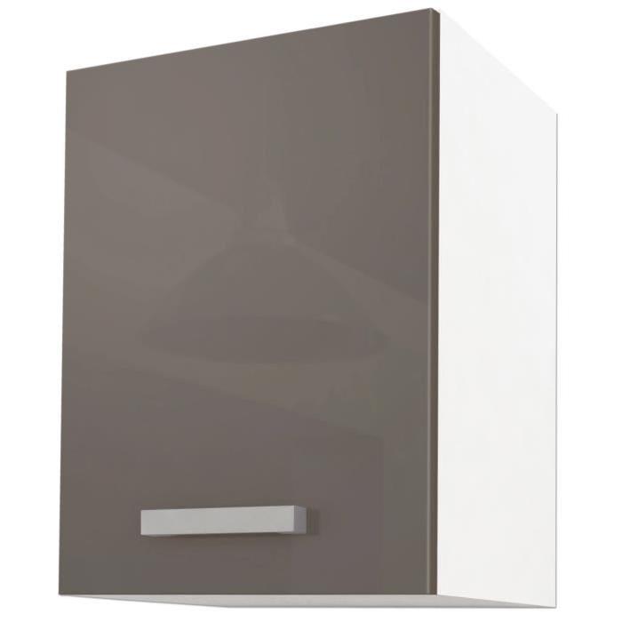 START Meuble haut de cuisine L 40 cm - Taupe brillant