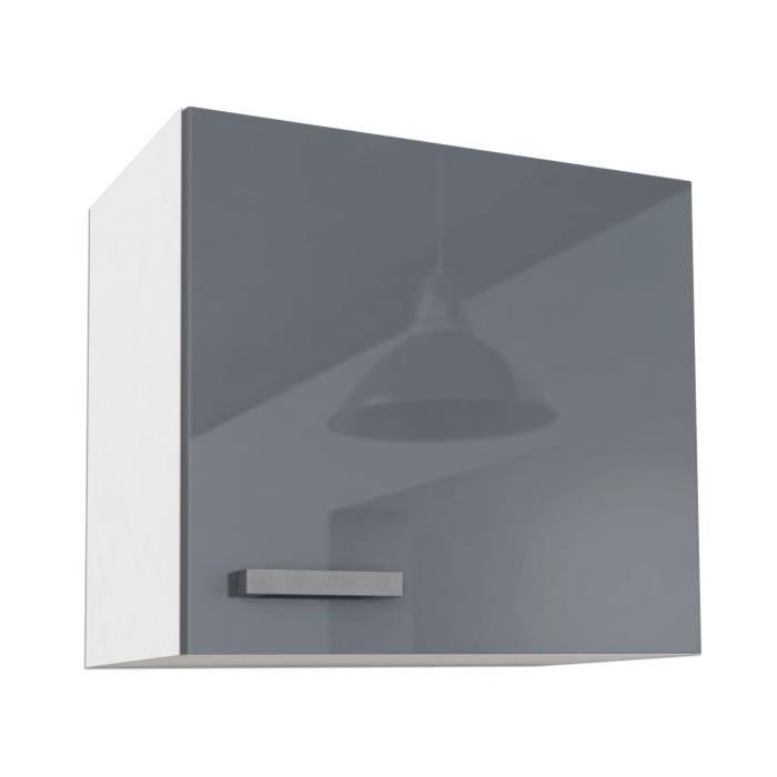 START Meuble haut de cuisine L 60 cm - Gris Brillant