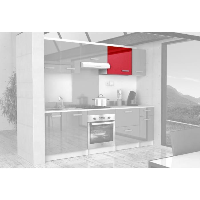 START Meuble haut de cuisine L 60 cm - Rouge Brillant