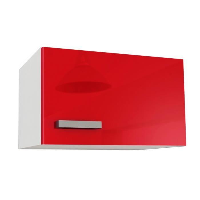 START Meuble sur hotte L 60 cm - Rouge Brillant