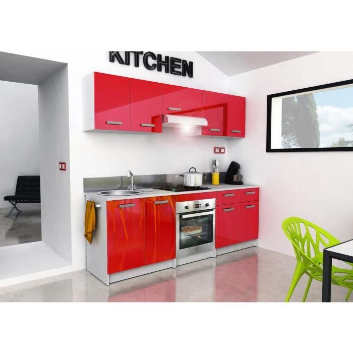 START Caisson haut de cuisine L 80 cm - Rouge Brillant