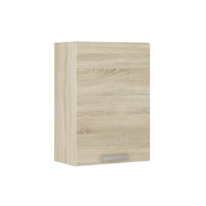 LASSEN Meuble haut de cuisine L 40 cm - Décor chene clair Sonoma