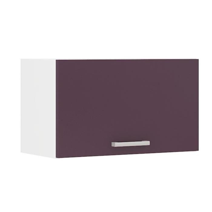 ULTRA Meuble hotte de cuisine L 60 cm - Aubergine mat