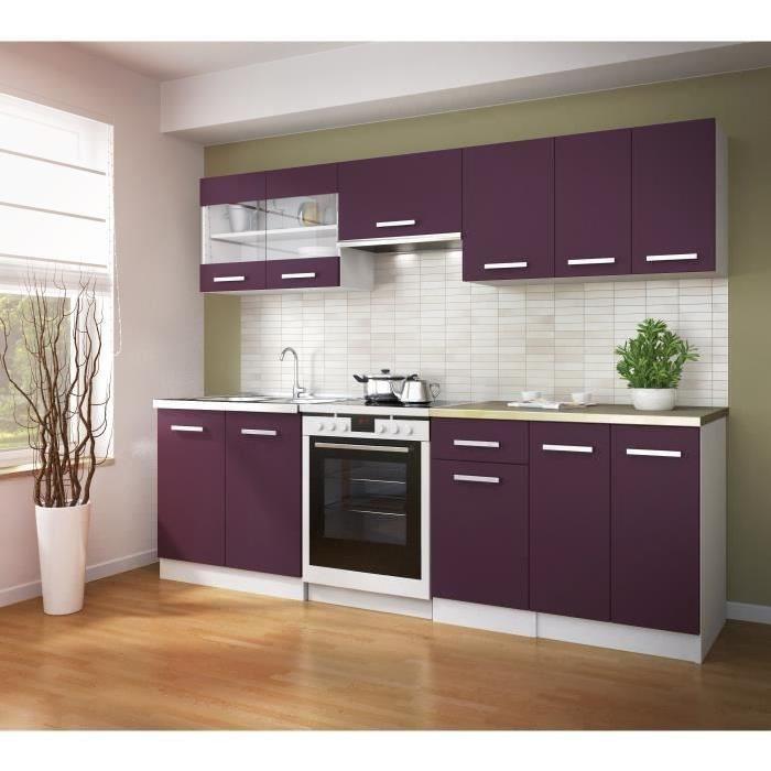 ULTRA Meuble haut de cuisine L 40 cm - Aubergine mat