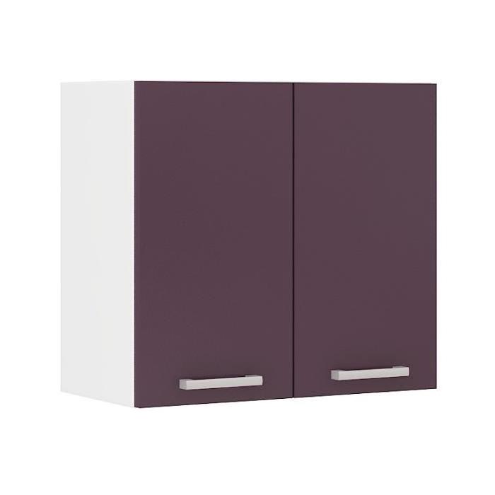 ULTRA Meuble haut de cuisine L 60 cm - Aubergine mat