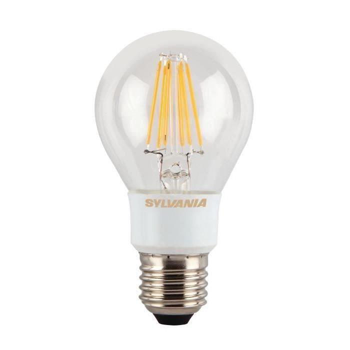 SYLVANIA Lot de 2 ampoules LED a filament Toledo RT E27 6 W équivalent a 60 W dimmable