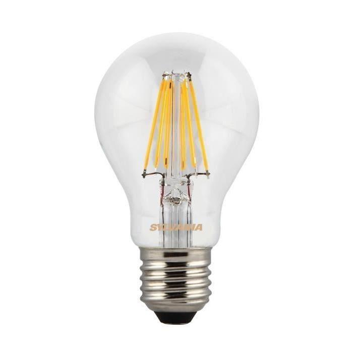 SYLVANIA Lot de 2 ampoules LED a filament Toledo Retro E27 7,5 W équivalent a 75 W