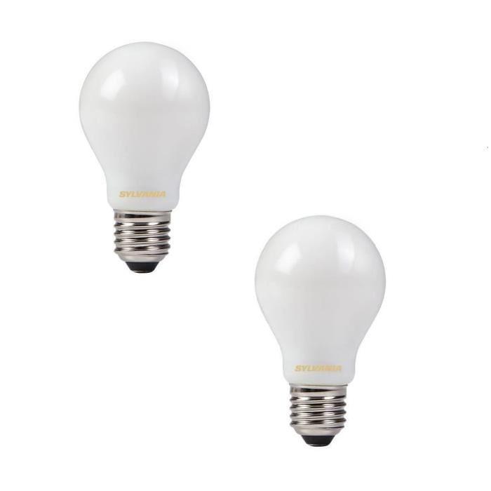 SYLVANIA Lot de 2 ampoules LED a filament Toledo RT A60 E27 4 W équivalent a 40 W