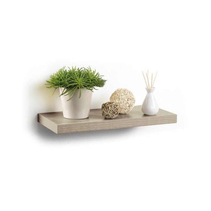 CODICO Etagere murale flottante L50x22,8 gris cérusé