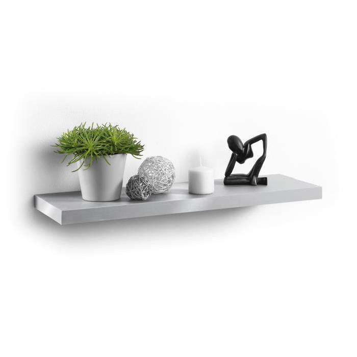 CODICO Etagere murale flottante L75x22,8 cm argent