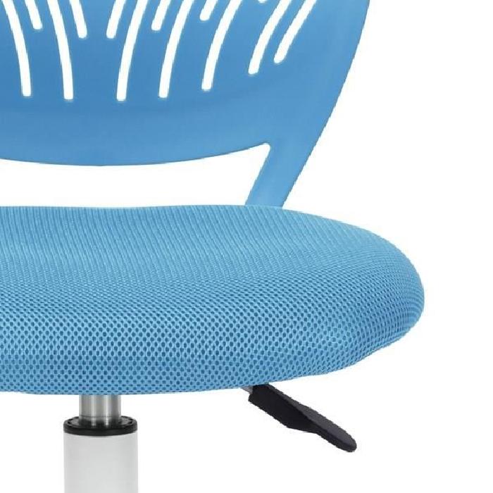 CARNA Chaise de bureau - Tissu maille bleu - Style contemporain - L 40 x P 44 cm
