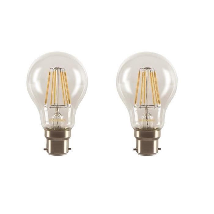 SYLVANIA Lot de 2 ampoules LED a filament Toledo Retro B22 7 W équivalent a 60 W