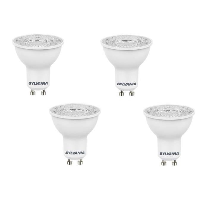 SYLVANIA Lot de 4 ampoules LED spot Refled ES50 V3 GU10 5 W équivalent a 47 W