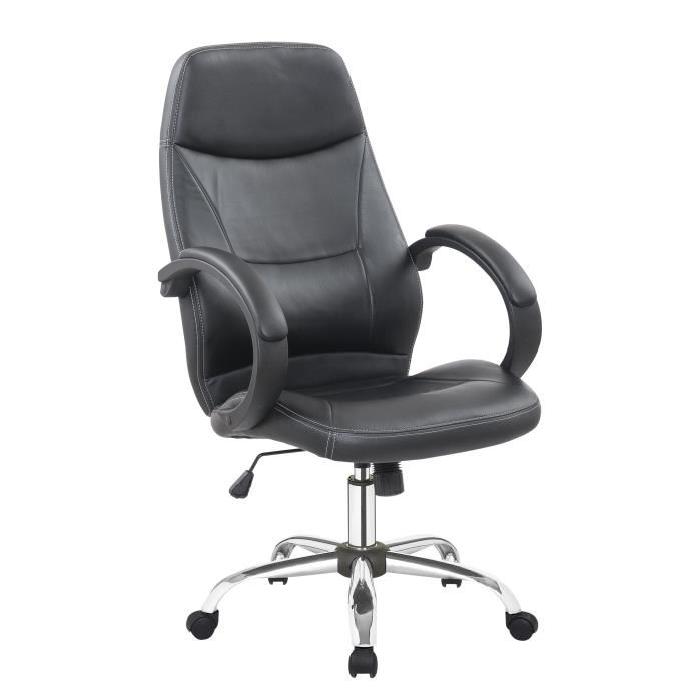 FINLANDEK Fauteuil de Bureau ARKKINO Noir - Pieds acier chromé