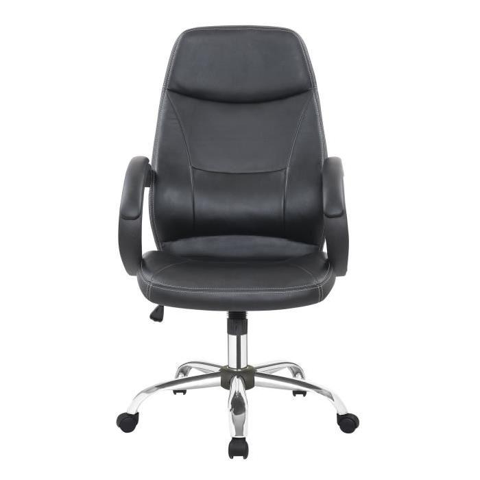 FINLANDEK Fauteuil de Bureau ARKKINO Noir - Pieds acier chromé