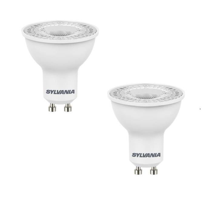 SYLVANIA Lot de 2 ampoules LED spot Refled ES50 V3 GU10 6,5 W équivalent a 65 W