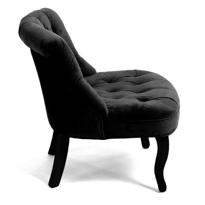 SOFT Fauteuil crapaud capitonné en tissu aspect...