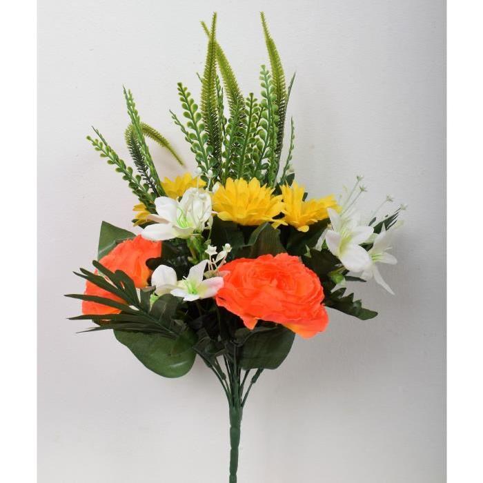 FLOW Bouquet de fleurs artificielles 52 cm orange