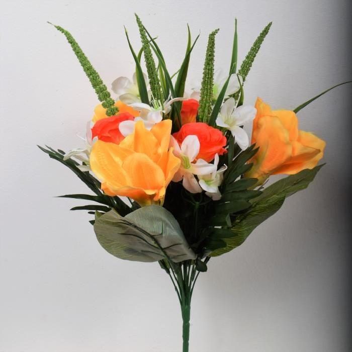 FLOW Bouquet de fleurs artificielles 52 cm jaune