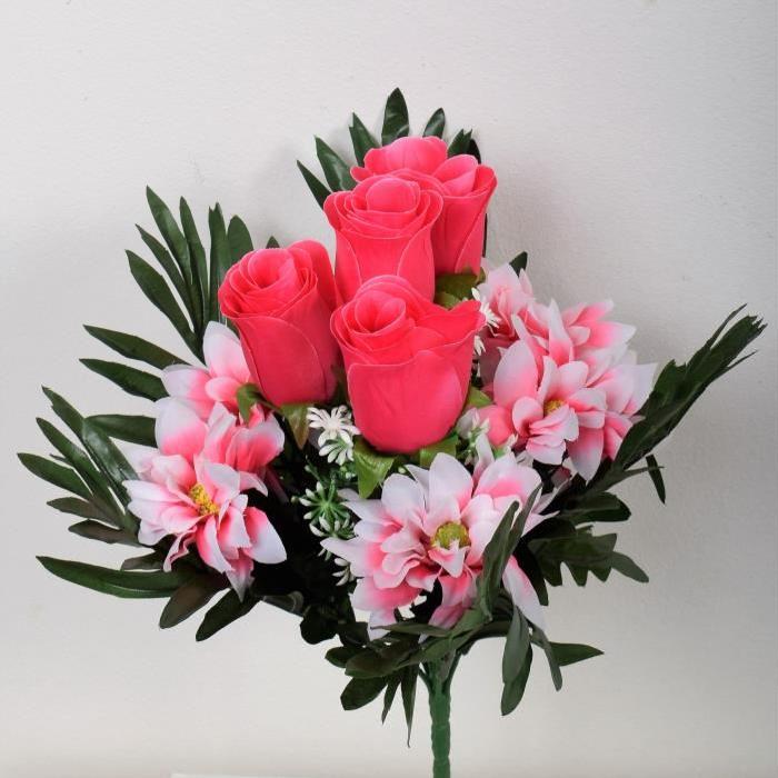 FLOW Bouquet de fleurs artificielles 38 cm rose