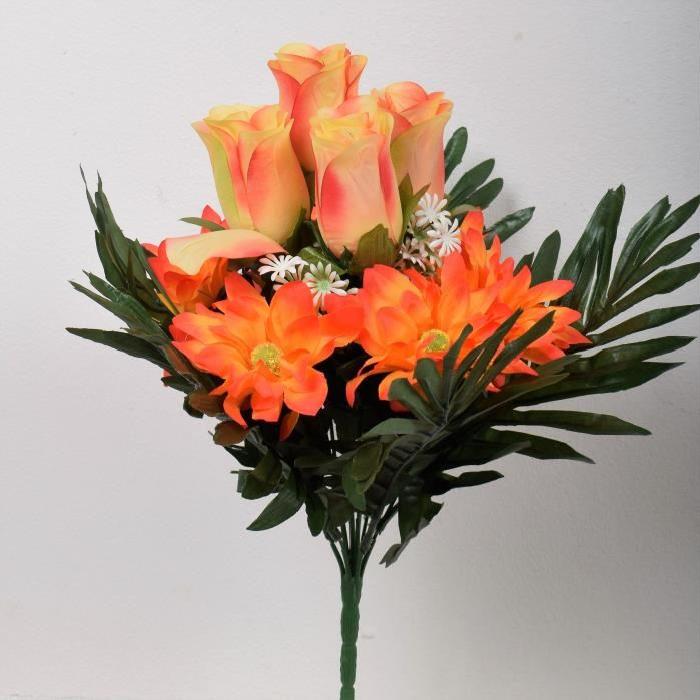 FLOW Bouquet de fleurs artificielles 38 cm orange