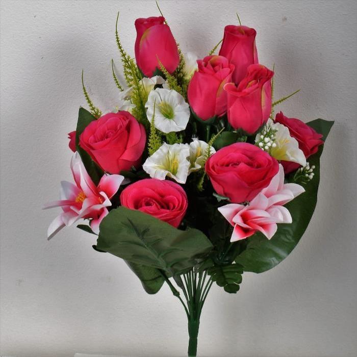 FLOW Bouquet de fleurs artificielles 46 cm rose