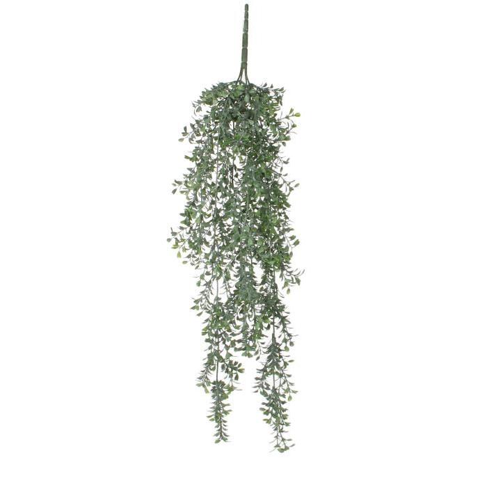 MICA DECORATIONS Lot de 2 Plantes artificielle Buis a suspendre - Vert