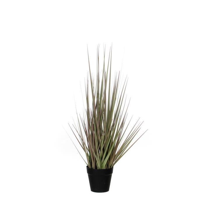 MICA DECORATIONS Plante artificielle Gras en pot plastique - Violet