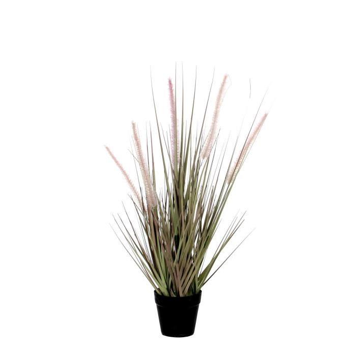 MICA DECORATIONS Plante artificielle Gras en pot plastique - Violet