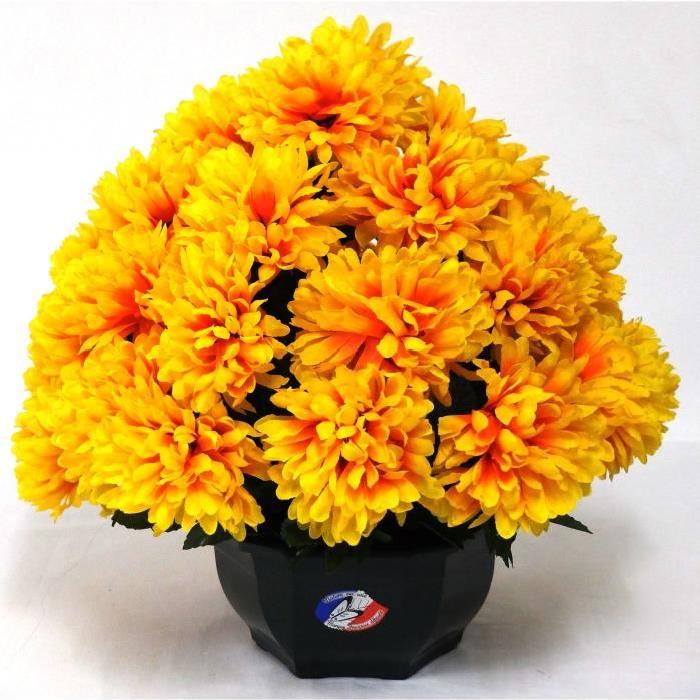 Fleur artificielle Coupe TGM de chrysanthemes - Feu