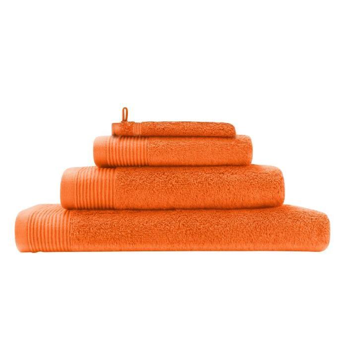 SANTENS Gant de Toilette  GRACE Orange 16 x 22 cm