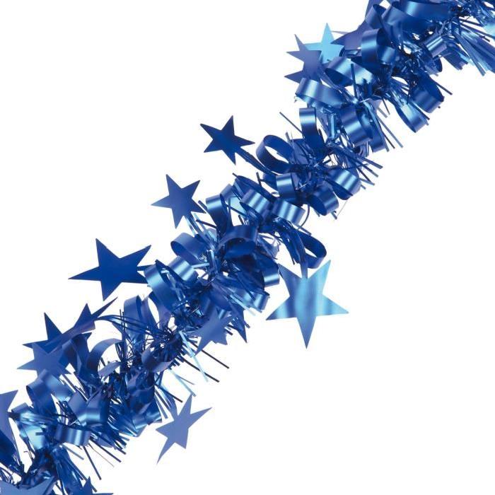 Guirlande de Noël intérieure Étoiles Bleu L 2,7 m