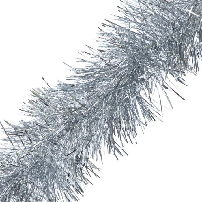 Guirlande de Noël intérieure 6 plis Argenté D 20 cm xL 3 m