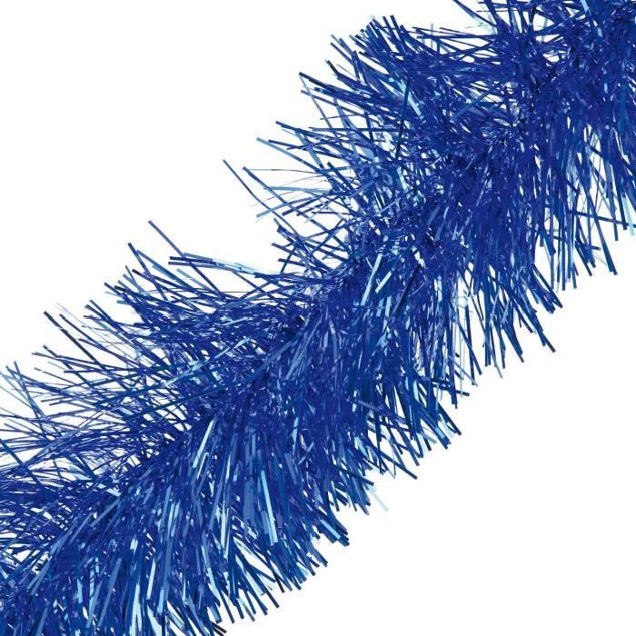 Guirlande de Noël intérieure 6 plis Bleu roi L 3 m