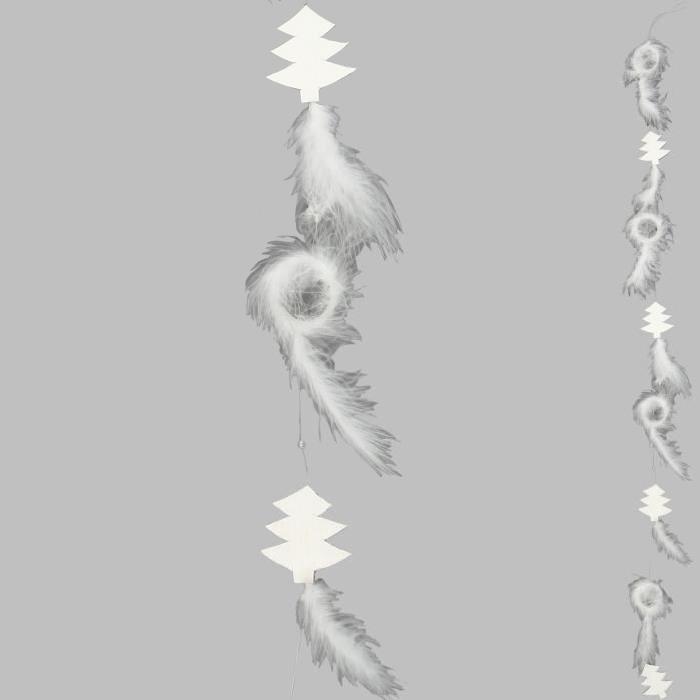 Guirlande Plume lumineuse intérieure blanc 100 cm