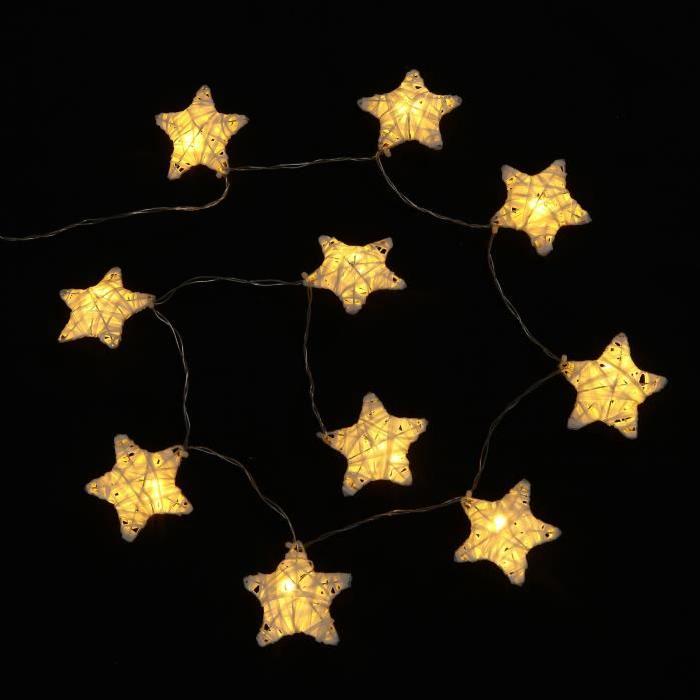 Gurilande de Noël lumineuse avec Déco Étoile L 1 m